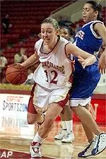 Alissa Murphy and Boston<BR>College stomp Seton<BR>Hall.