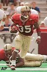 Running back Cedric Washington<br>and the Eagles will take<br>on Navy Saturday in Annapolis, Md.