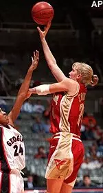 Jamie Cournoyer prepares for the game against Syracuse.