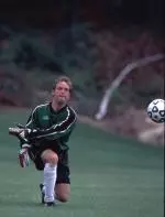 Keeper Chris Hamblin made 10 saves on top-ranked Connecticut as men's soccer preserved a 1-1 tie with the Huskies.