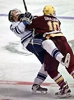 Junior forward Jeff Giuliano netted two goals to lead the Eagles past Notre Dame 4-1 Friday night.