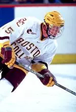 Ales Dolinar's thrid-perdiod goal broke a 2-2 tie and lifted Boston College over Denver, 3-2, on Friday night.