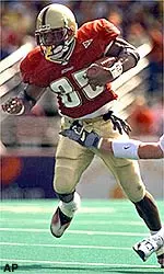 Cedric Washington scored three times and rushed for 94 yards in the Eagles second BIG EAST victory of the season.