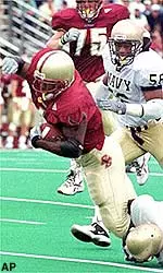 William Green ran for 225 yards and three touchdowns in the 55-3 thumping of Connecticut.