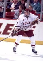 Sophomore forward Krys Kolanos enters the game against Michigan State as HOCKEY EAST's leading scorer.