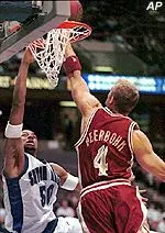 Boston College's Jonathan Beerbohm blocks a shot by Seton Hall's Greg Morton during the first half Saturday night.