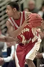 Troy Bell looks for an opening to the basket in the first half of the 87-58 Eagle loss to No. 13 UConn Wednesday.