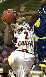 Troy Bell was one of three Eagles to score 16 points in BC's 77-51 victory over Rutgers Saturday afternoon.