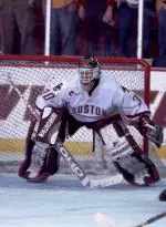 Senior goaltender Scott Clemmensen and the second-ranked Eagles face Maine in two games this weekend.