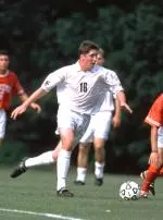 Senior Chris Cleary was one of three men's soccer players selected to the All-New England team.