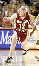 Janell McManus put up 20 for the Eagles in their loss to UConn.