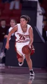 Amber Jacobs netted 18 points and added four assists and four steals as the Eagles defeated Seton Hall, 70-58.