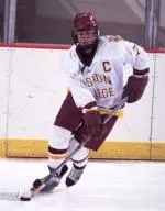 Senior captain Jen Buckley will lead the Eagles against Harvard in the opening round of the Beanpot Tournament.