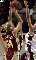 Becky Gottstein was honored as the team's MVP at the annual women's basketball awards banquet.