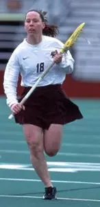 Brooke Zwarg, along with captain Emily Ryan, end college careers with an 11-10 victory over Monmouth.