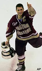 Brian Gionta, along with Shannon Smith, was named the Eagle of the Year on Tuesday night.