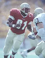 Defensive lineman Doug Goodwin had an interception in Thursday's football scrimmage.