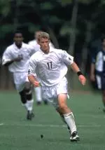Casey Schmidt scored a goal and added an assist as men's soccer topped Virginia Tech, 2-1, on Saturday.