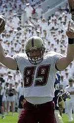 Tight end Sean Ryan celebrates his touchdown during the third quarter of Boston College's 38-21 win.