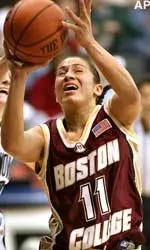 Brianne Stepherson drives to the basket during the second half against Villanova, Wednesday.
