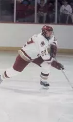 Ben Eaves and the Eagles open up the 2002-03 season Sunday at Massachusetts.
