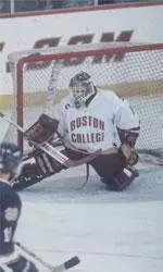 Senior Tim Kelleher earned his second shutout of the season in a 7-0 victory over Merrimack.