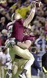 Brian St. Pierre and his teammates hope to be celebrating after the Motor City Bowl on Dec. 26th.