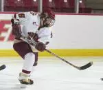 Megan Scully recorded her first career goal in the 1-1 tie with UConn.