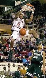 Ryan Sidney had 18 points, 10 assists and nine rebounds for the Eagles Wednesday night against Providence.