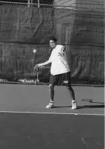 Justin Slattery led the way for the Eagles in a 7-0 blanking of UConn Wednesday. Slattery earned a win at first singles and first doubles.