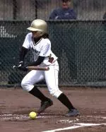 Sophomore Jacqui Goodchild went 3-for-4 in the Eagles' 2-0 victory over Providence on Saturday.