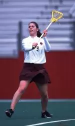 Senior Rachael Tella scored two goals in her final home game.