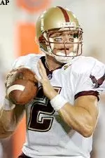 Brian St. Pierre prepares to pass against Miami during the first half.