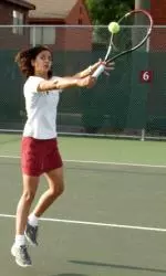 Nida Waseem advanced to third round of singles competition at the ITA Championships
