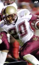 Derrick Knight breaks away for the go-ahead touchdown against Rutgers during the fourth quarter.