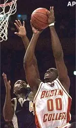 Uga Agbai scored a game-high 21 points in the Eagles' 92-67 season-opening win.