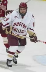 Junior Tony Voce scored two goals in BC's 5-2 win over Northeastern.