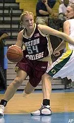 Becky Gottstein's 18 first-half points pushes the Eagles past the Panthers 78-52.