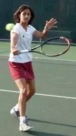 Sophomore Nida Waseem won both her singles and doubles matches Saturday against Dartmouth