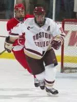 Anthony D'Arpino and the Eagles are fired up for the NCAA Men's Ice Hockey Championship.