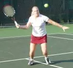 Junior Emily Hellberg was the lone Eagle to win a singles match Monday versus Virginia