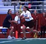 Senior captain Lauren Meyers celebrated Senior Night on Tuesday against Quinnipiac.