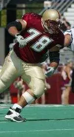 Senior co-captain Augie Hoffmann and the rest of the Eagles began double sessions Monday morning.