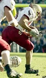 Senior linebacker Josh Ott was elected co-captain as the Eagles begin preparations for the 2003 football season.