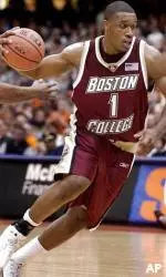 Craig Smith drives to the hoop during the second half.