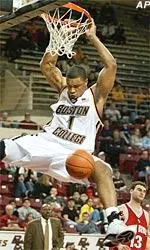 Craig Smith tosses in 16 points against Pittsburgh Wednesday night.