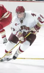 Dave Spina notched his team-leading third game-winner against Northeastern on Friday