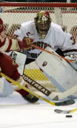 Goalie Matti Kaltiainen made 27 saves on Tuesday night