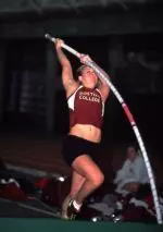 Senior Megan Mara broke her own school record in the pole vault.