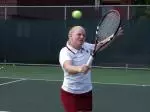 Senior captain Emily Hellberg went 3-1 overall at the 2004 UNLV Invitational